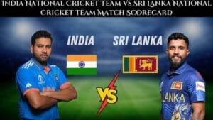 India National Cricket Team Vs Sri Lanka National Cricket Team Match Scorecard
