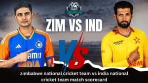 Zimbabwe National Cricket Team vs India National Cricket Team Match Scorecard