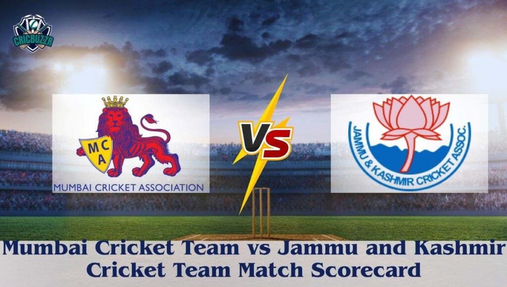 Mumbai Cricket Team vs Jammu and Kashmir Cricket Team Match Scorecard