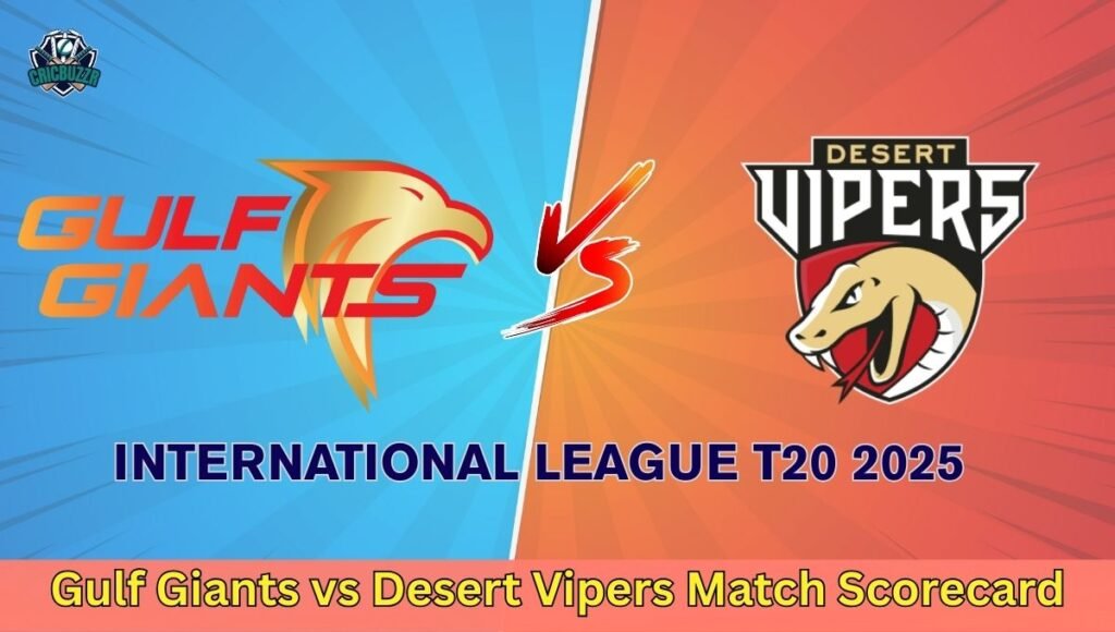 Gulf Giants vs Desert Vipers Match Scorecard