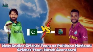 West Indies Cricket Team vs Pakistan National Cricket Team Match Scorecard