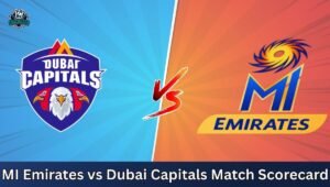 MI Emirates vs Dubai Capitals Match Scorecard