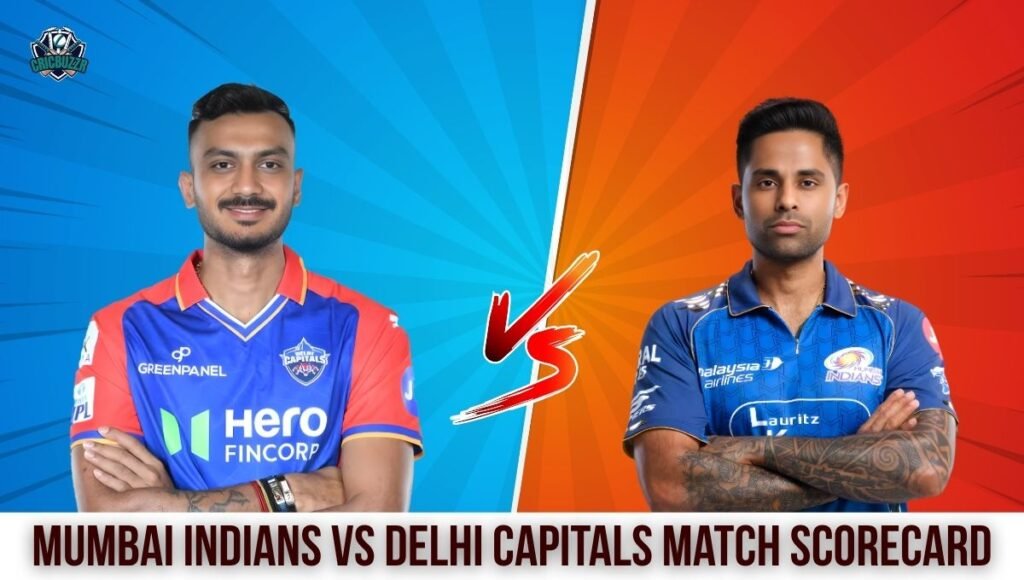 Mumbai Indians vs Delhi Capitals Match Scorecard