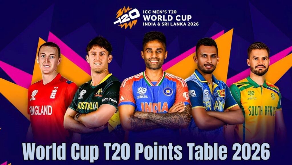 T20 Points Table 2026