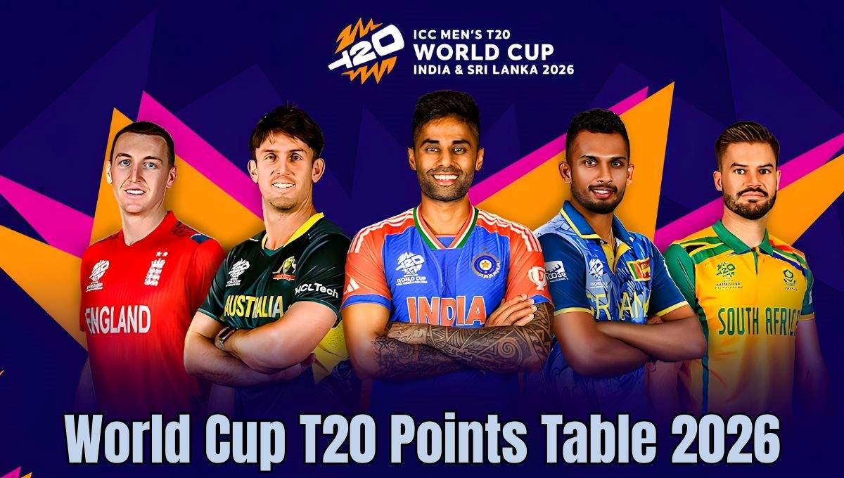 T20 Points Table 2026