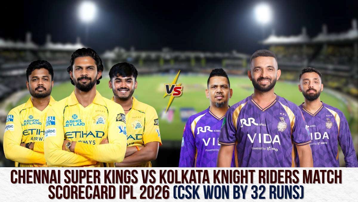 Chennai Super Kings vs Kolkata Knight Riders Match Scorecard