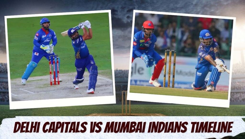 Mumbai Indians vs Delhi Capitals Timeline