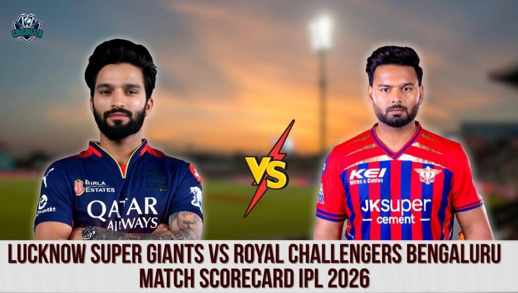 Lucknow Super Giants vs Royal Challengers Bengaluru Match Scorecard