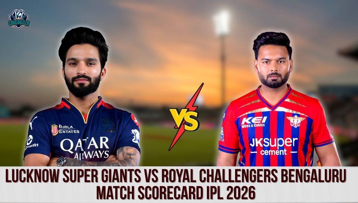 Lucknow Super Giants vs Royal Challengers Bengaluru Match Scorecard