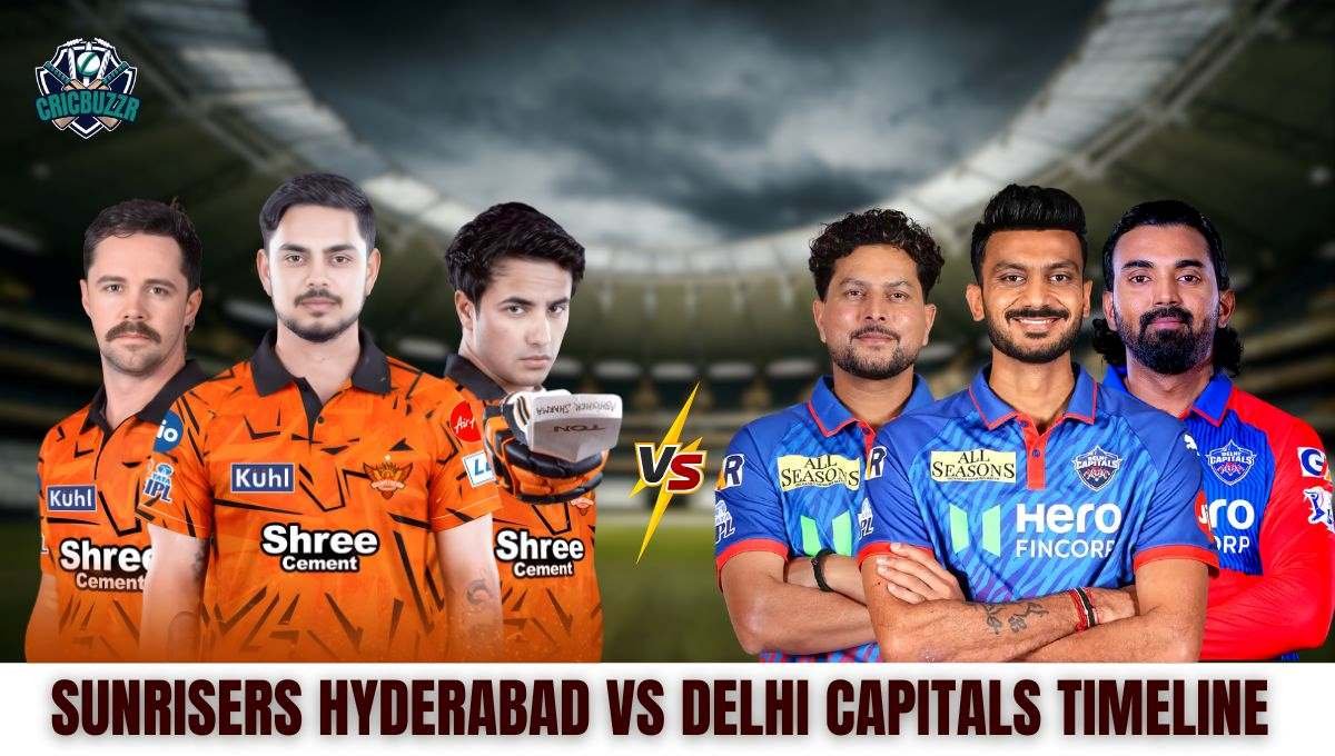 Sunrisers Hyderabad vs Delhi Capitals Timeline