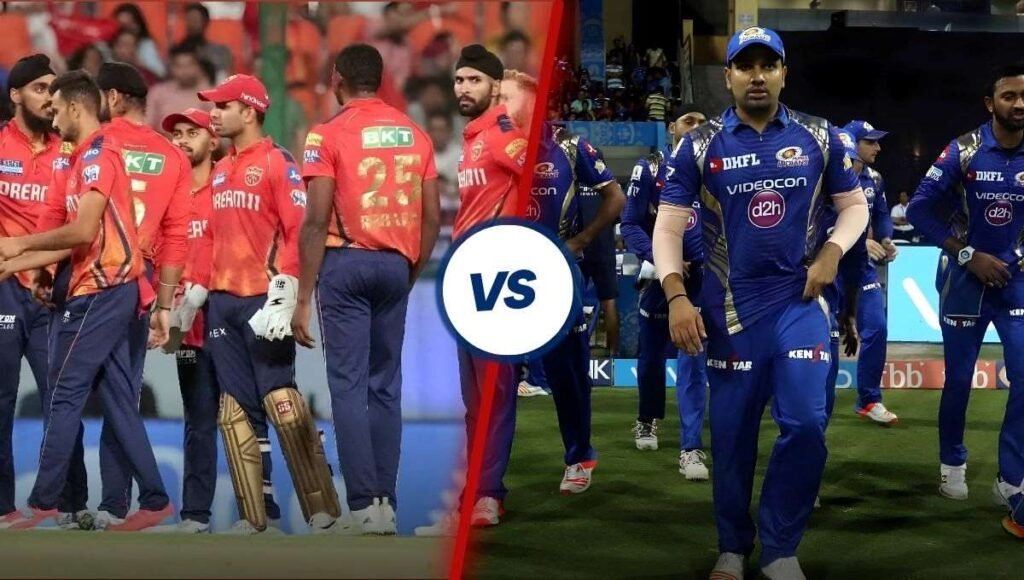 mumbai indians vs punjab kings timeline